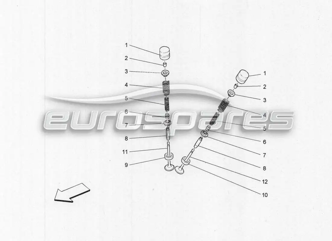 maserati grancabrio mc centenario valves parts diagram