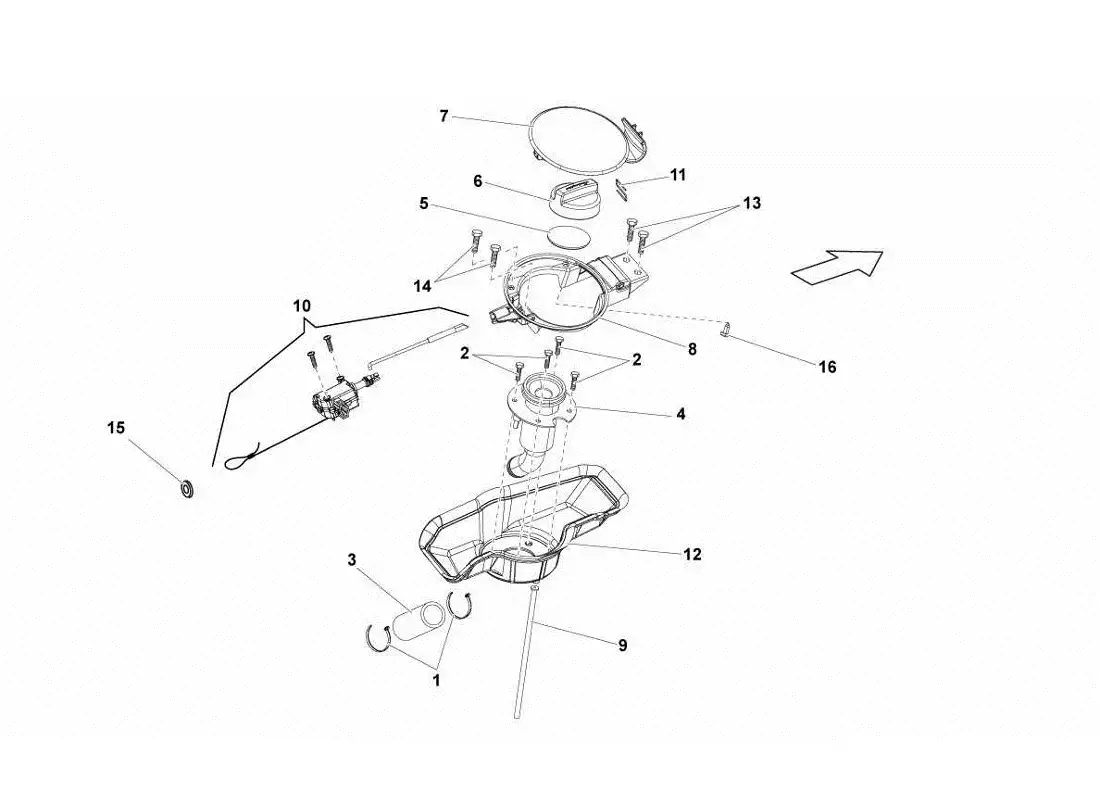 lamborghini gallardo lp570-4s perform fuel cap parts diagram