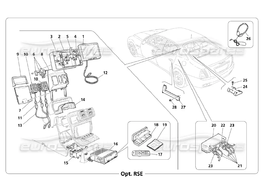 maserati qtp. (2006) 4.2 info-telematic system (page 3-3) parts diagram