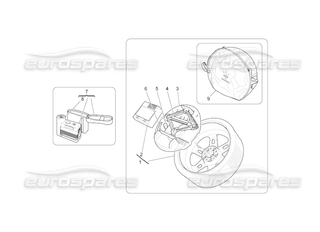 maserati grancabrio (2010) 4.7 accessories provided parts diagram