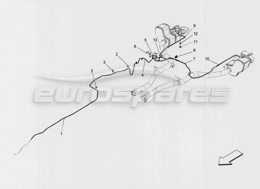 maserati qtp. v8 3.8 530bhp auto 2015 additional air system part diagram