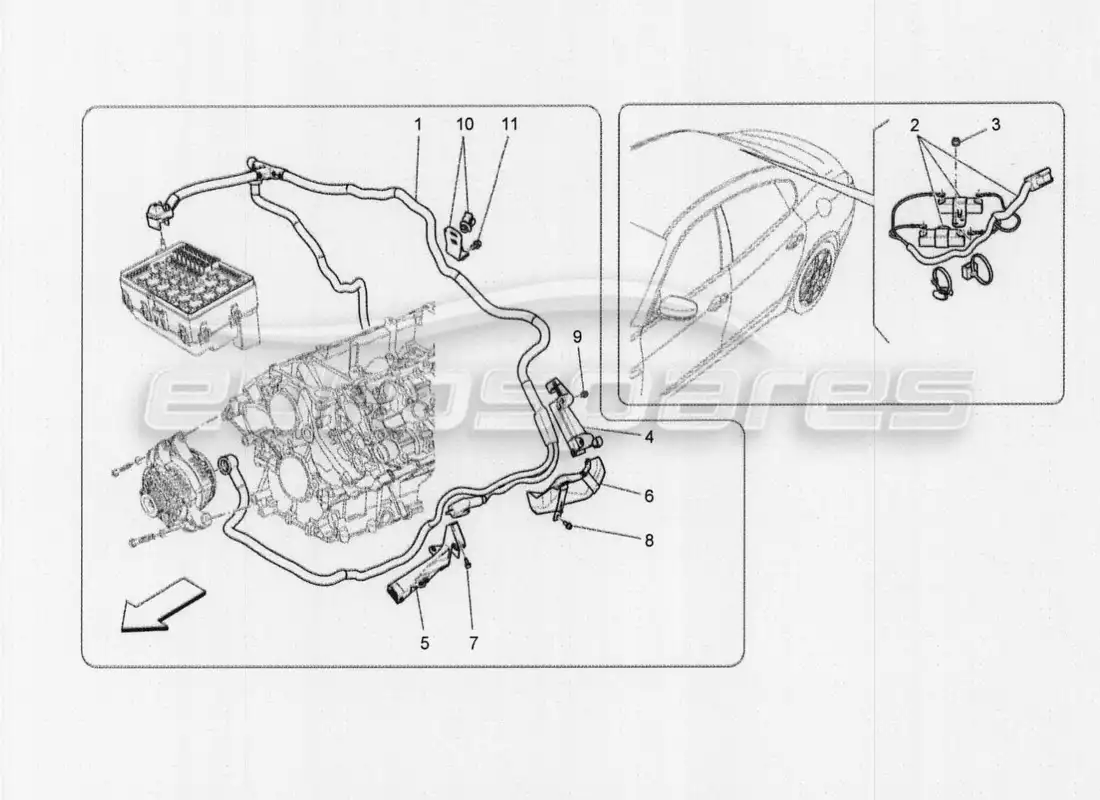 maserati qtp. v8 3.8 530bhp auto 2015 relays, fuses and boxes part diagram