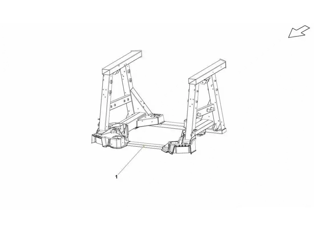 lamborghini gallardo sts ii sc rear frame elements parts diagram