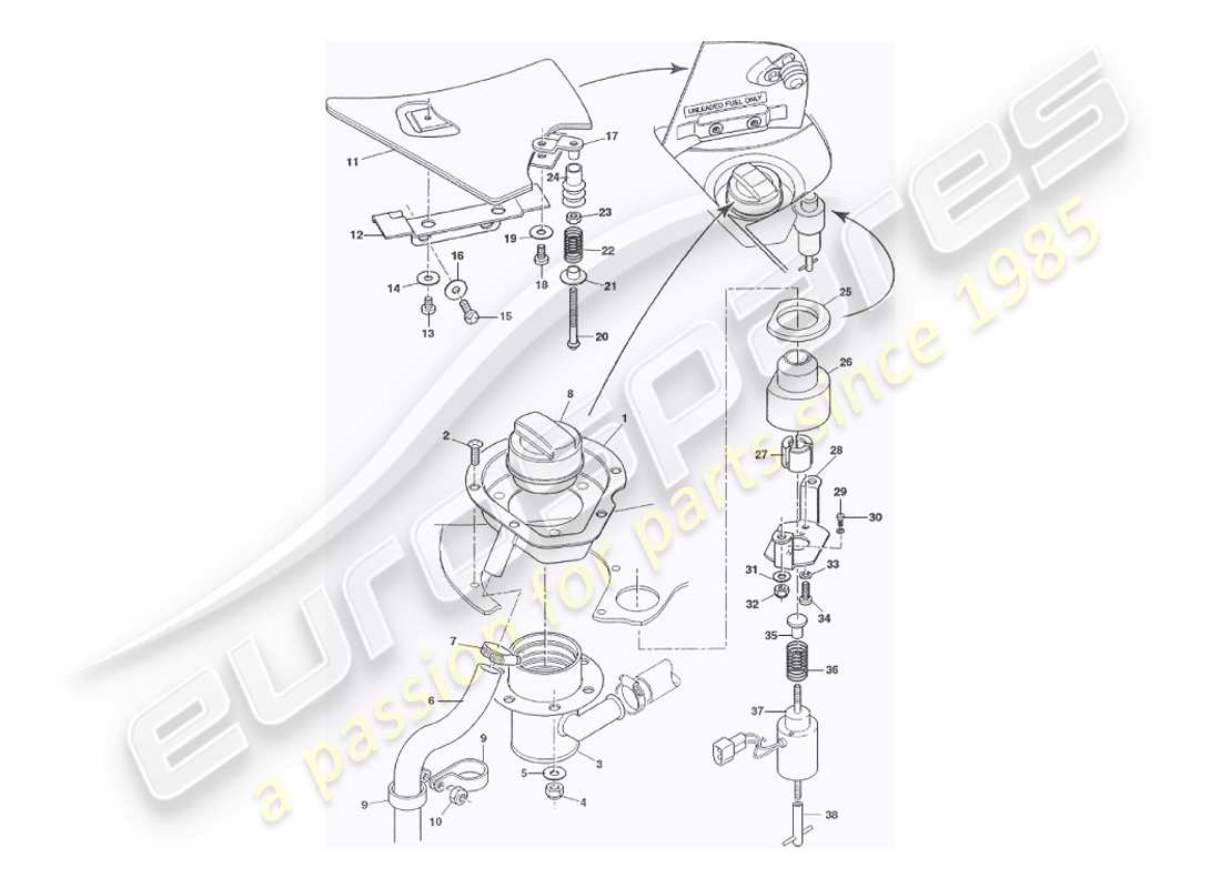 part diagram containing part number 68-61291