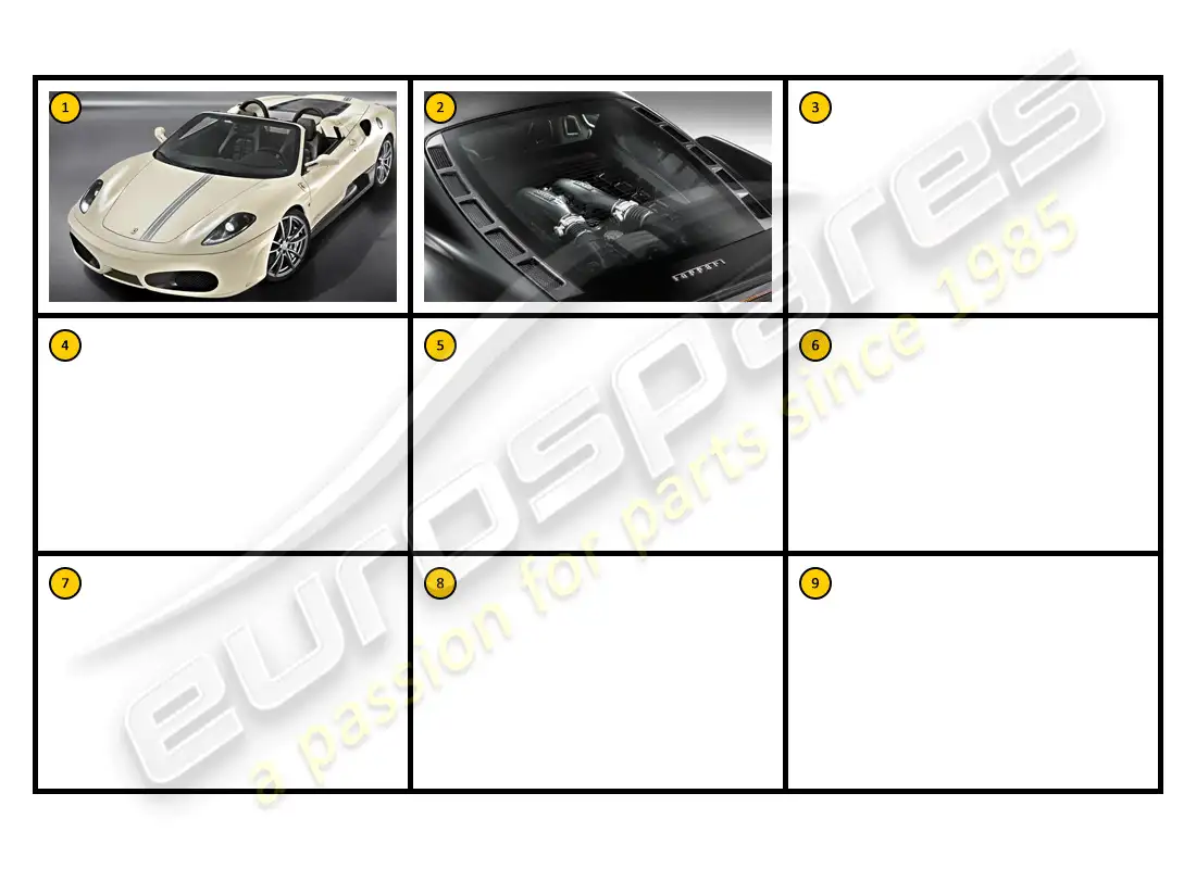 ferrari f430 spider (accessories) exterior - body parts diagram