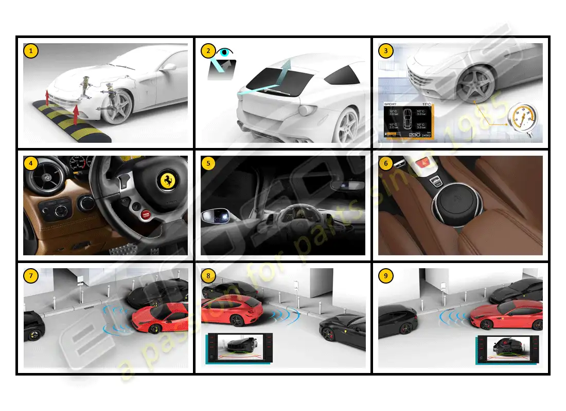 ferrari ff (accessories) equipment - convenience parts diagram