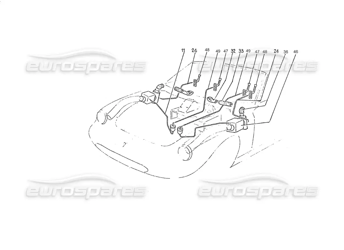 ferrari 275 (pininfarina coachwork) ventilation heater group parts diagram