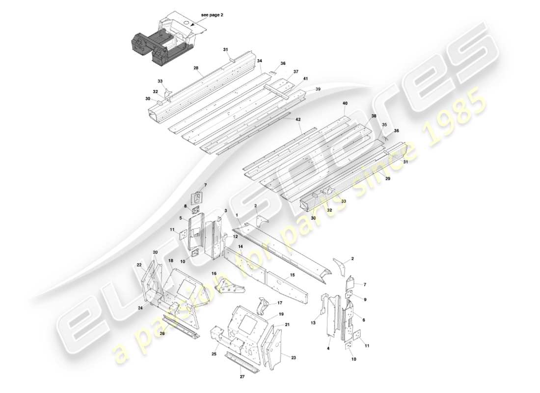 aston martin vanquish (2002) underbody1 part diagram
