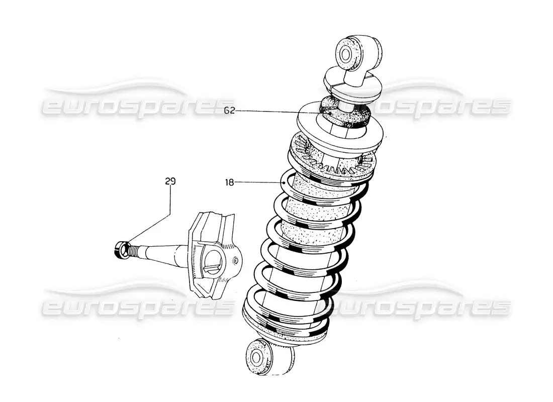 ferrari 275 gtb/gts 2 cam front suspension - lhd models parts diagram