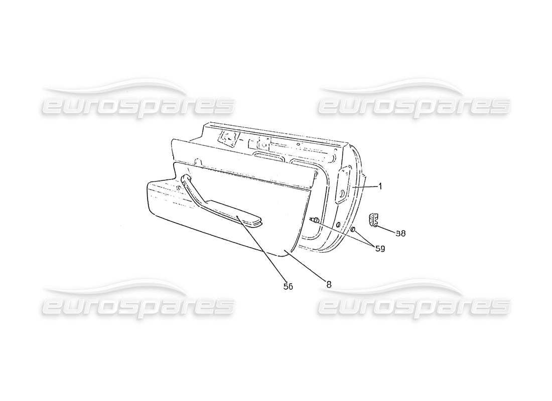 ferrari 330 gtc (coachwork) doors (edizione 1) part diagram