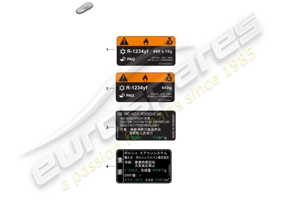 VIEW PARTS DIAGRAMS FROM THE PORSCHE PANAMERA PARTS CATALOGUE a part diagram from the porsche panamera parts catalogue
