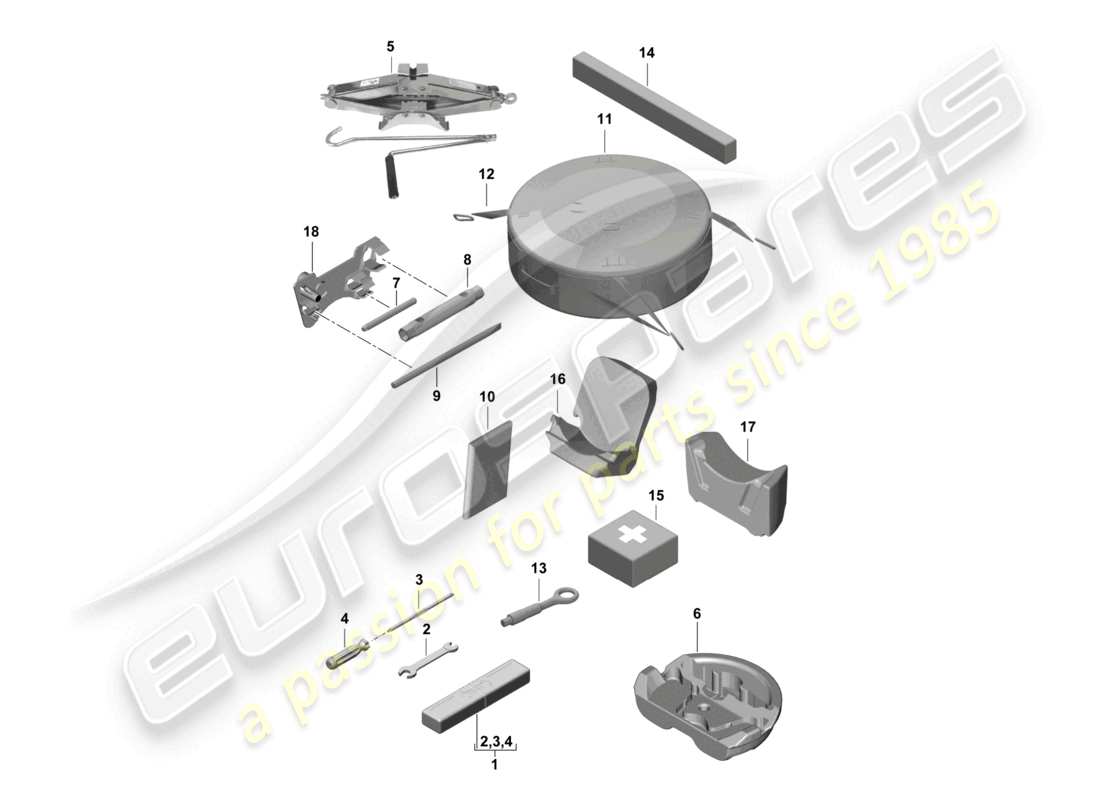 a part diagram from the porsche cayman parts catalogue