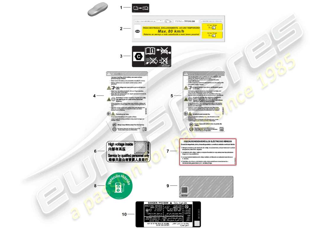 part diagram containing part number pab010006