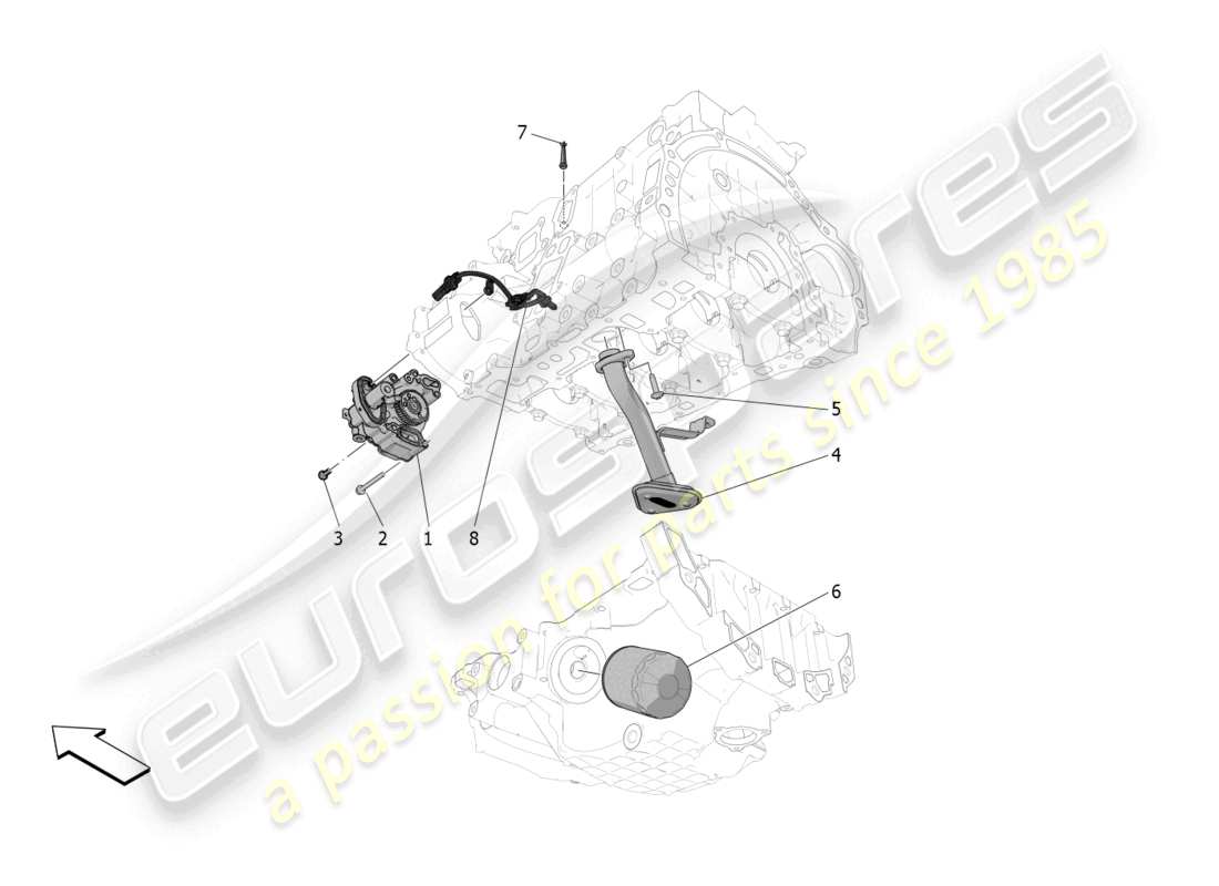 a part diagram from the maserati grecale gt (2023) parts catalogue