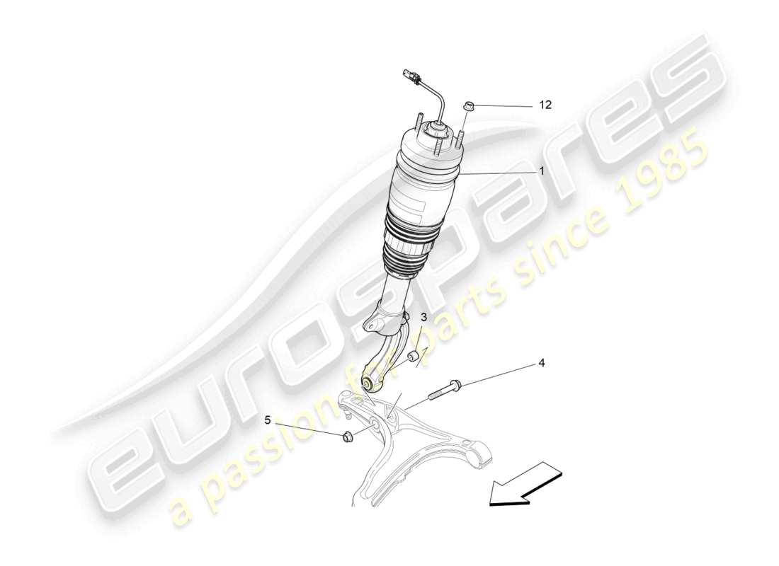 a part diagram from the maserati levante (2018) parts catalogue