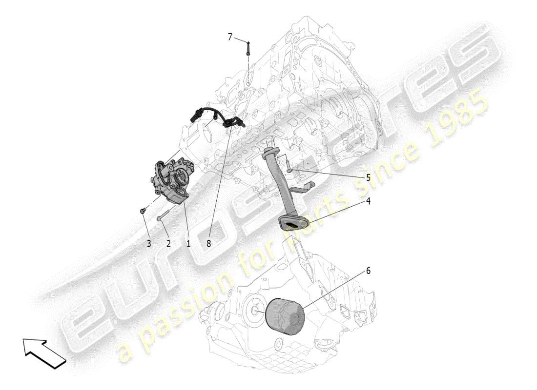 a part diagram from the maserati grecale parts catalogue