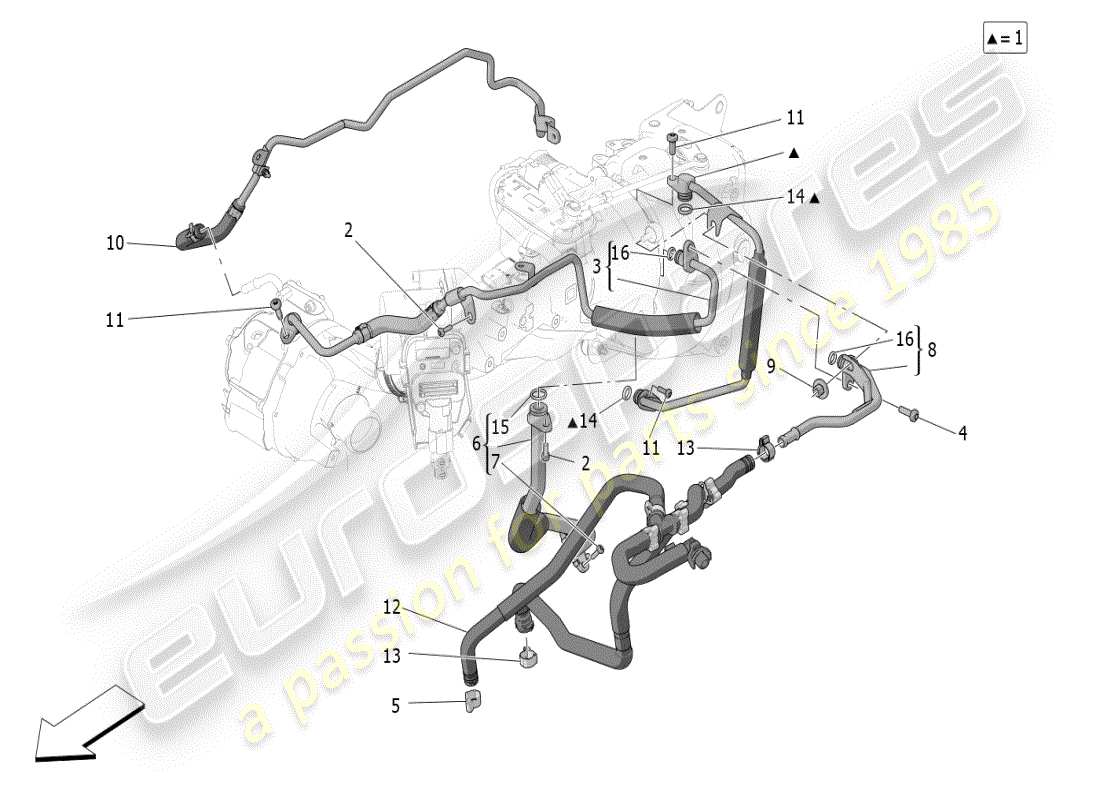a part diagram from the maserati grecale modena (2023) parts catalogue
