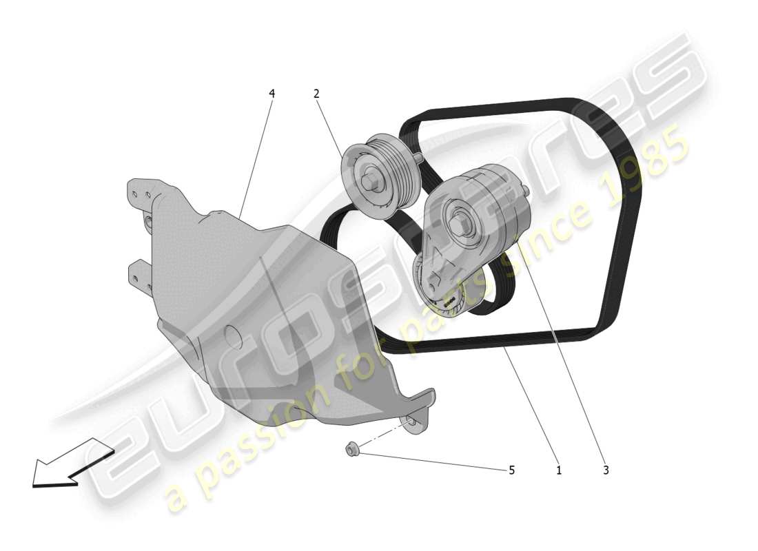 a part diagram from the maserati grecale parts catalogue
