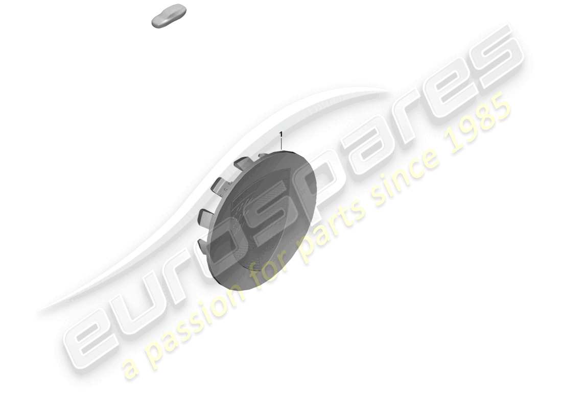 porsche 2026 (panamera 976) hub cap porsche crest rhodium part diagram