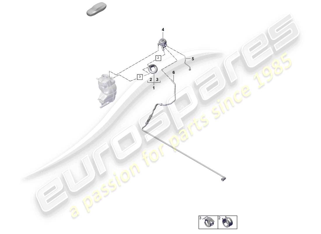 porsche 2025 (panamera 976) coolant cooling system part diagram