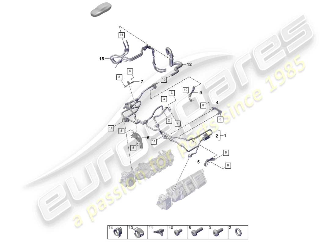 porsche 2024 (cayenne e3 pa) breather line tank ventilation part diagram
