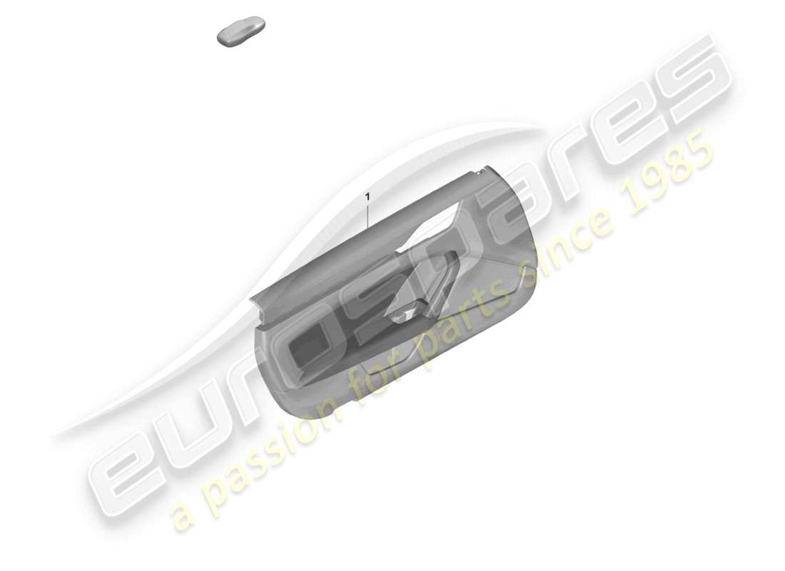 porsche 2023 (992-1 gt3/rs/st) door panel for vehicles with leather/dinamica equipment armrest (dinamica) part diagram