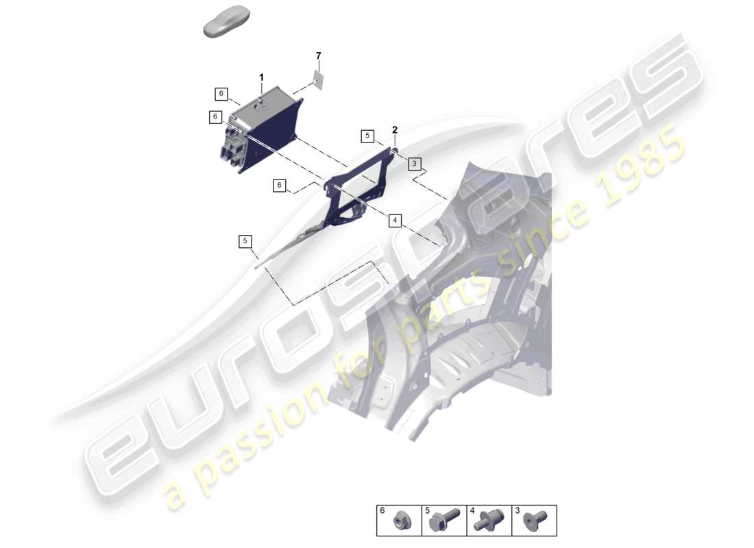 porsche 2025 (cayenne e3 pa) charger for high-voltage battery part diagram