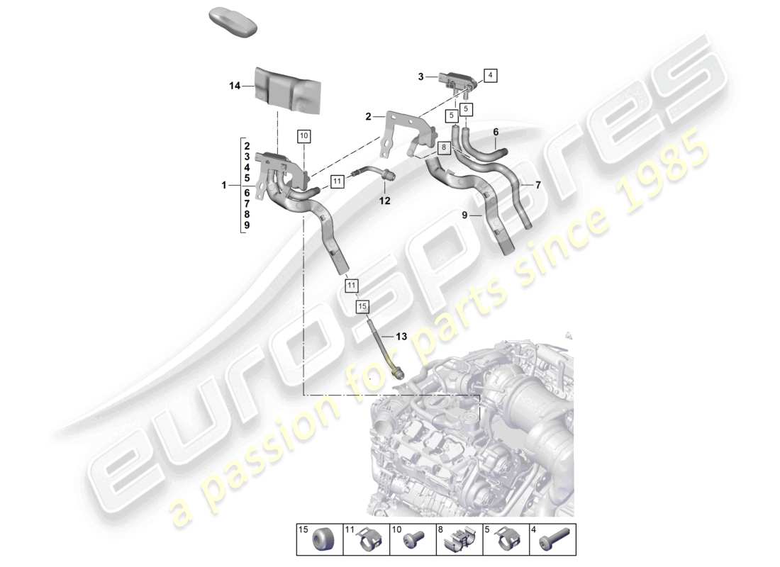 porsche 2025 (cayenne e3 pa) control line with pressure difference sender part diagram