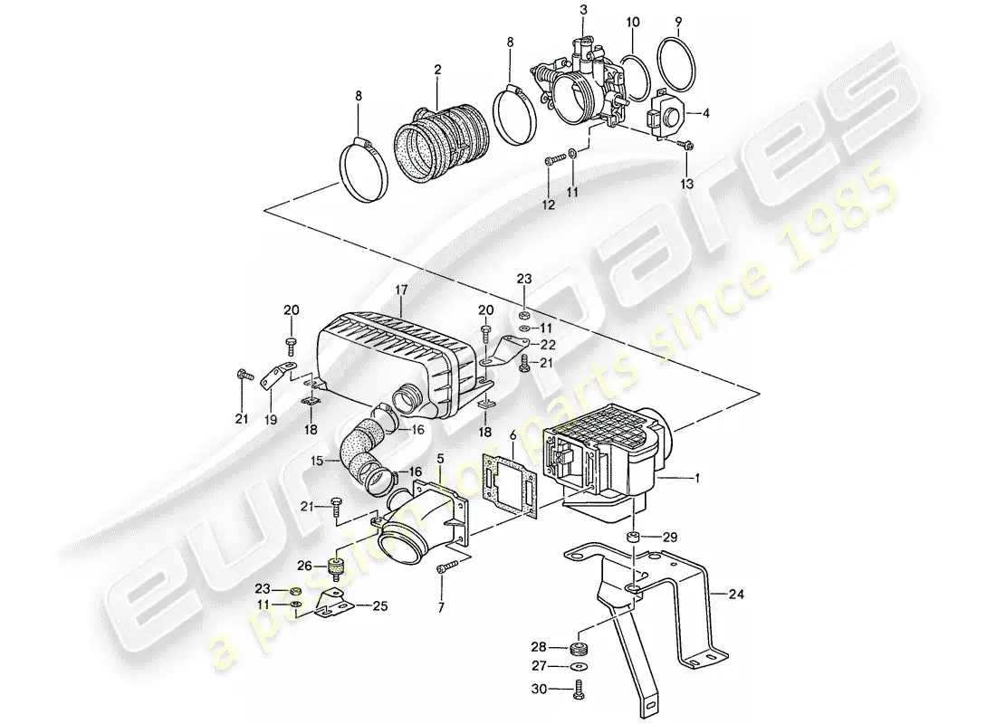porsche 1991 (944) l-jetronic - 1 parts diagram