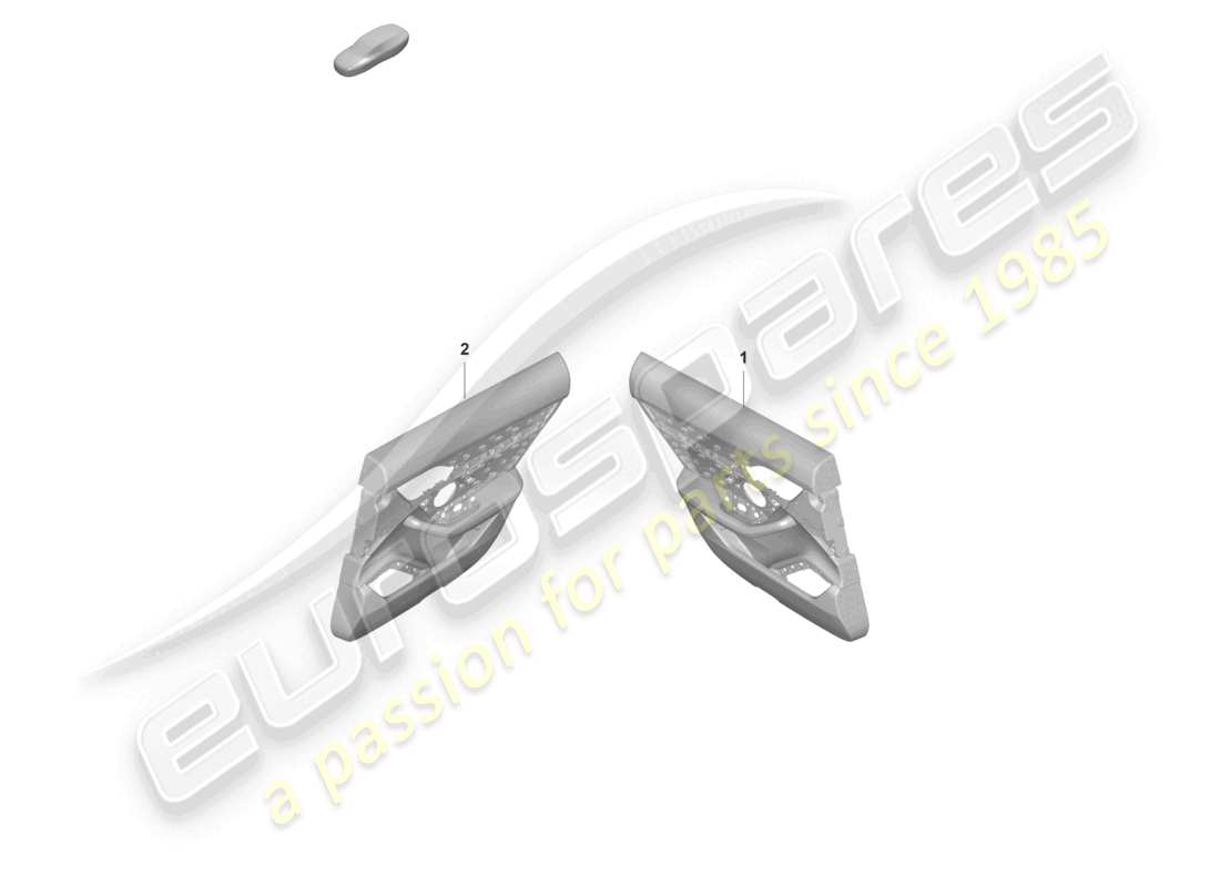 porsche 2025 (taycan 9j1-2) door trim panels rear techtex equipment with decorative trim carbon part diagram