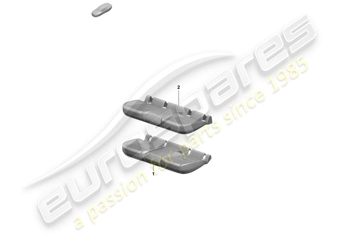 porsche 2025 (macan-e) foam part rear back seat seat cover parts diagram