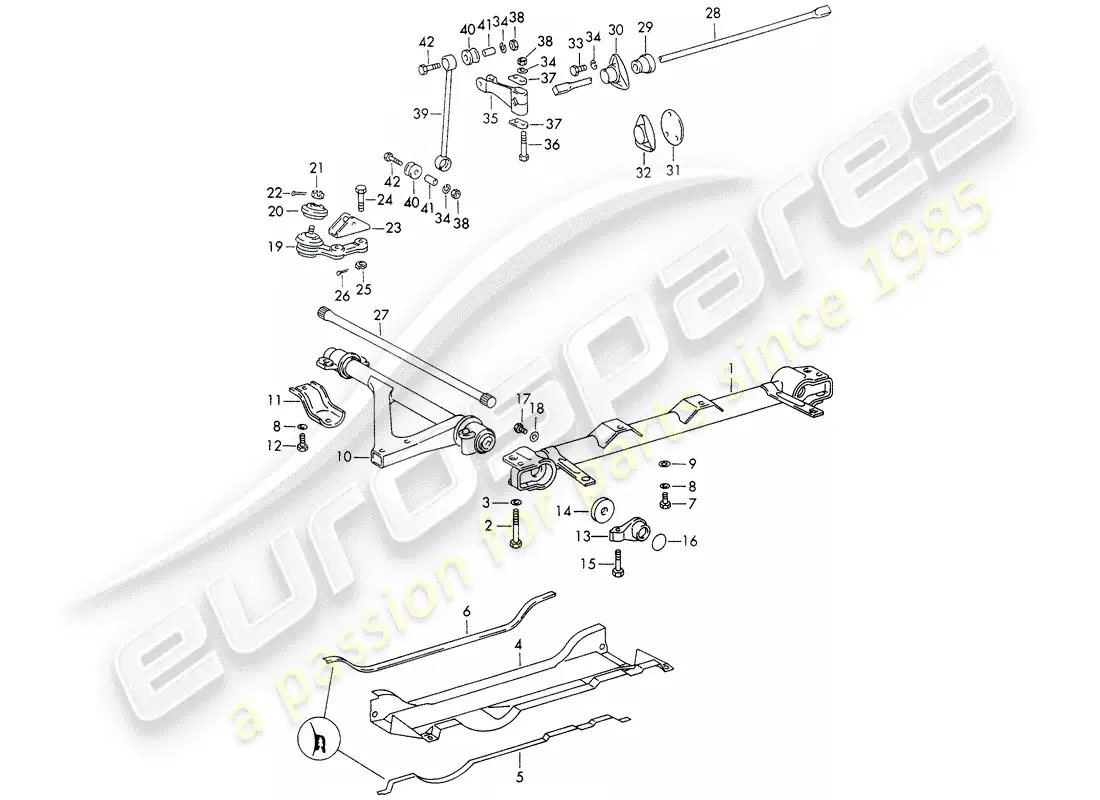 porsche 1968 (911/912) front axle - stabilizer - - d - mj 1968>> - mj 1968 parts diagram