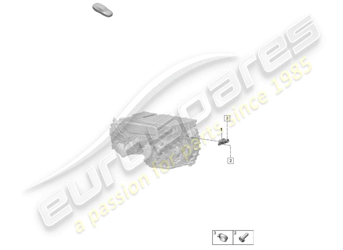 porsche 2025 (macan-e) traction motor for elec. drive macan turbo coolant cooling system rear axle part diagram
