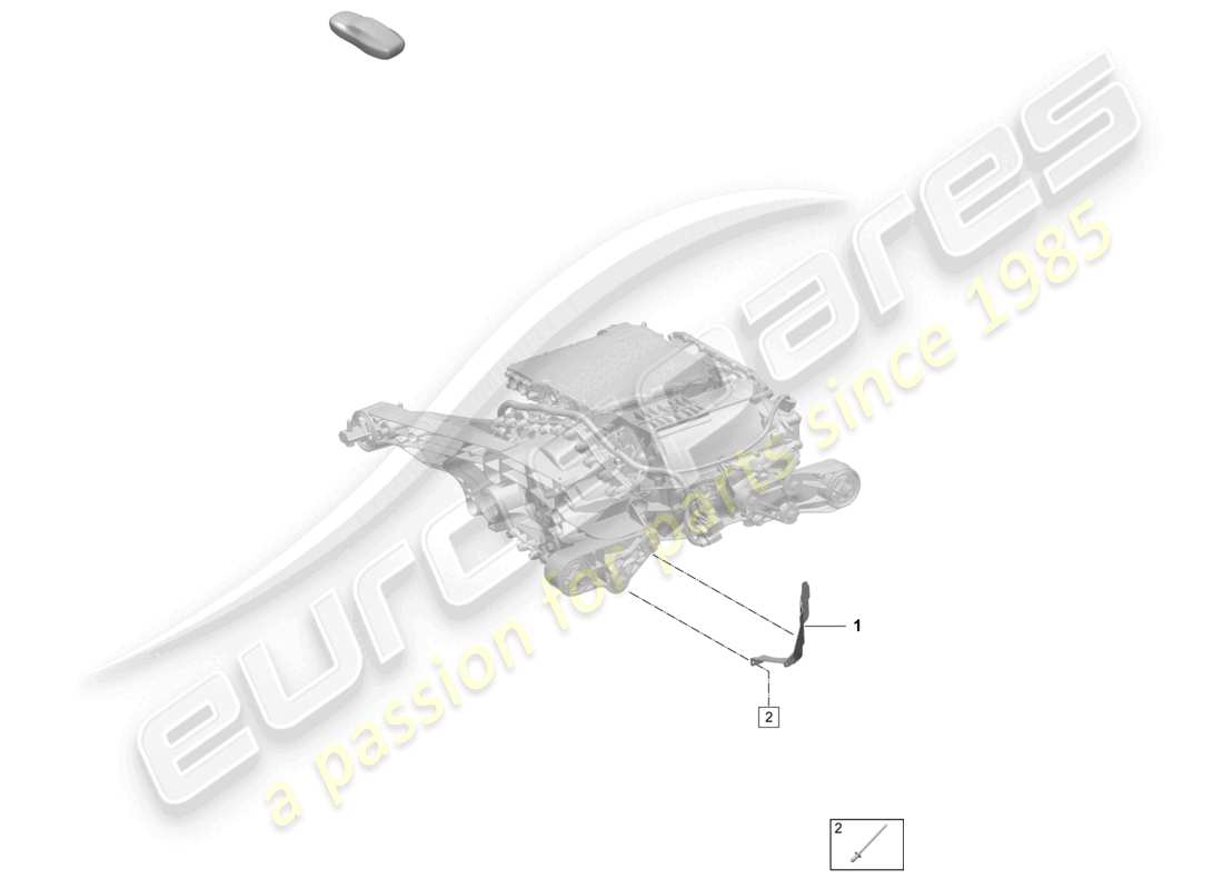 porsche 2025 (macan-e) traction motor for elec. drive macan turbo rear axle part diagram
