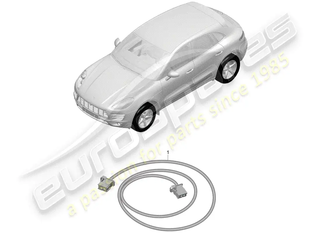 porsche 2017 (macan) harness parts diagram