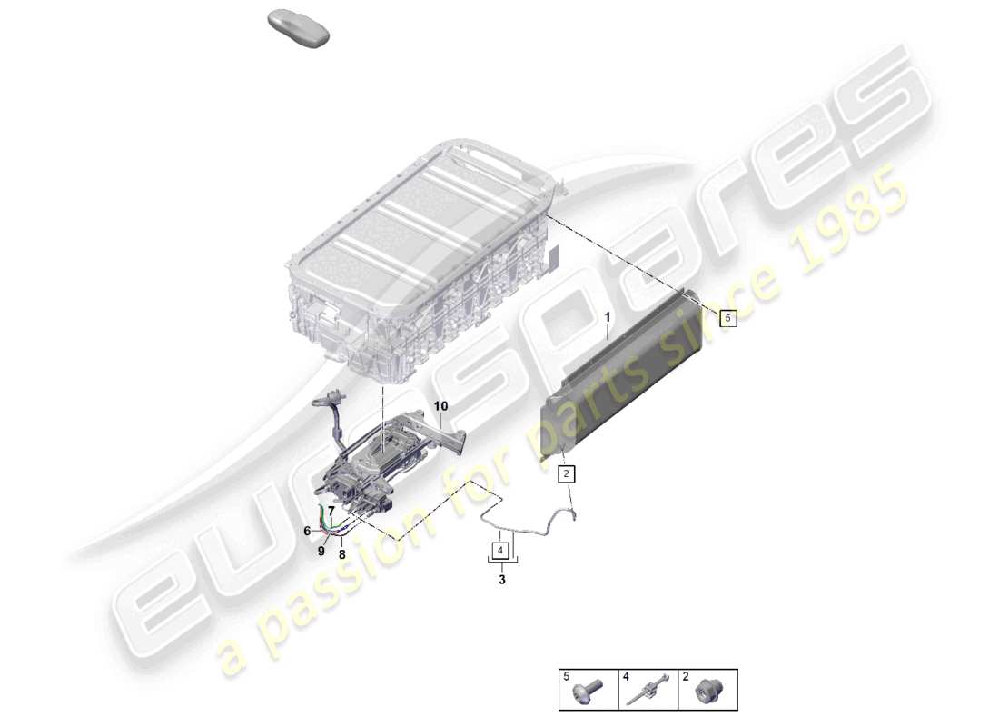 porsche 2026 (panamera 976) pressure accumulator air line part diagram