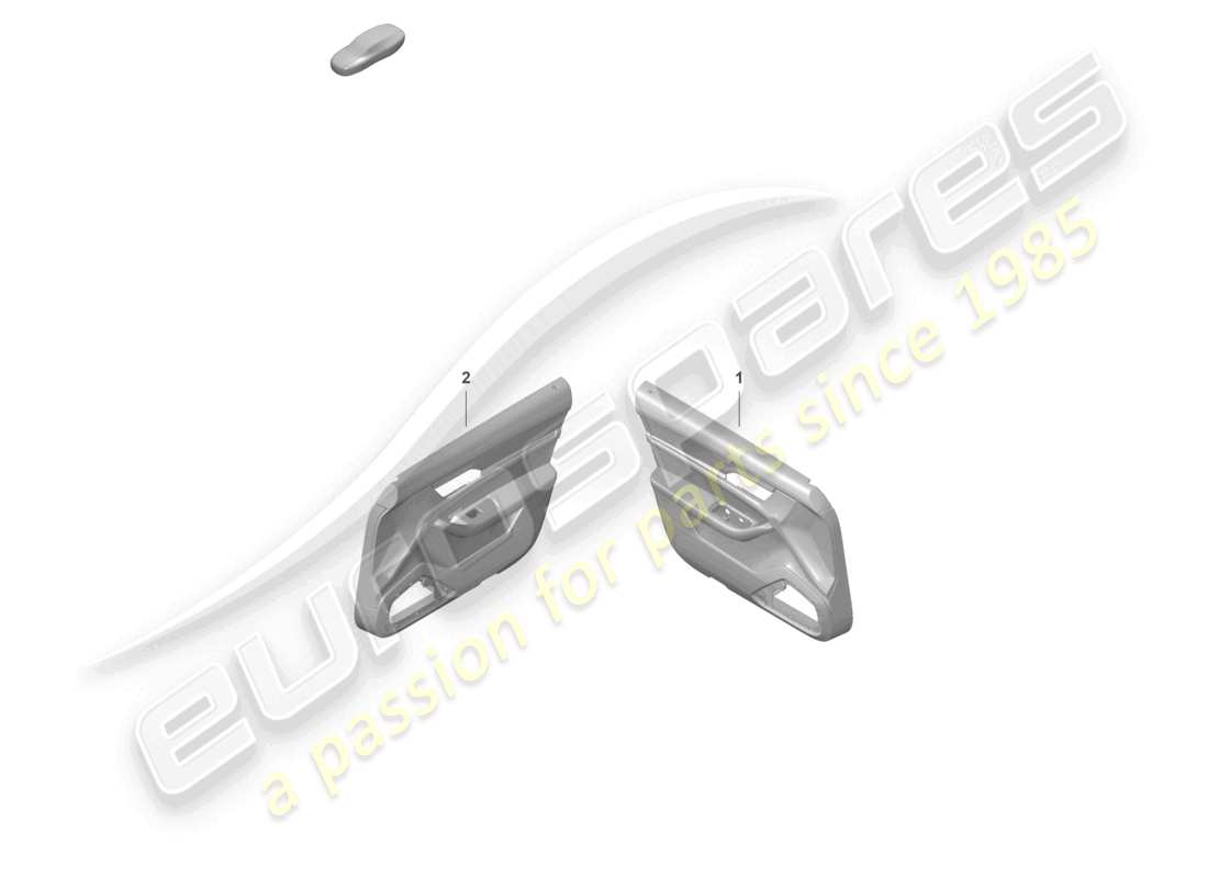 porsche 2025 (taycan 9j1-2) door trim panels front club leather part diagram