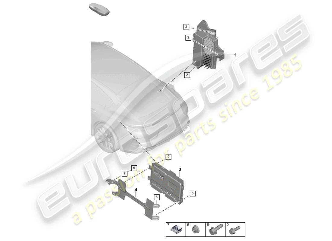 porsche 2026 (panamera 976) amplifiers part diagram