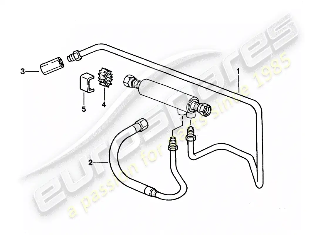 porsche 1992 (928) fuel cooling parts diagram