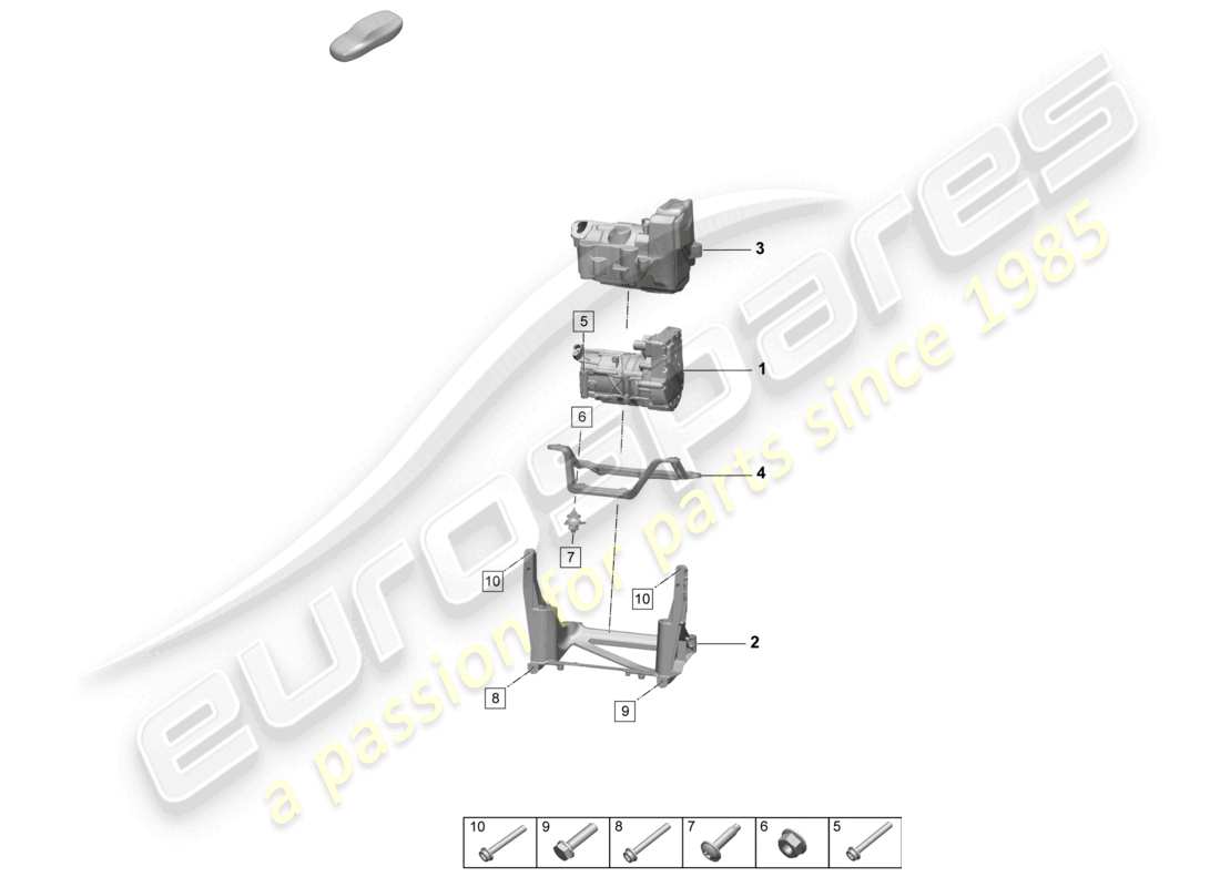 porsche 2025 (macan-e) a/c compressor part diagram