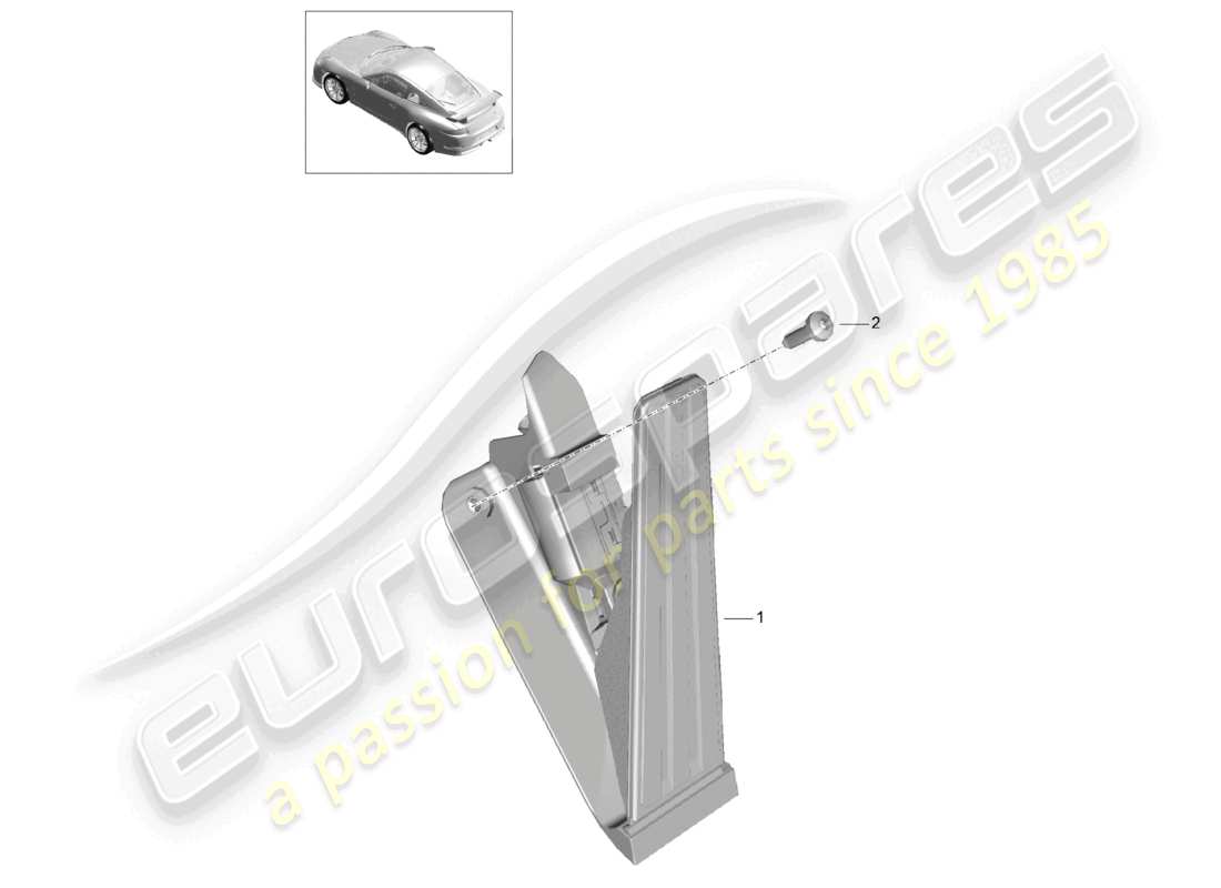 porsche 2021 (991-2 r/gt3/rs) brake and accel. lever mech. throttle control d >>- mj 2017 part diagram