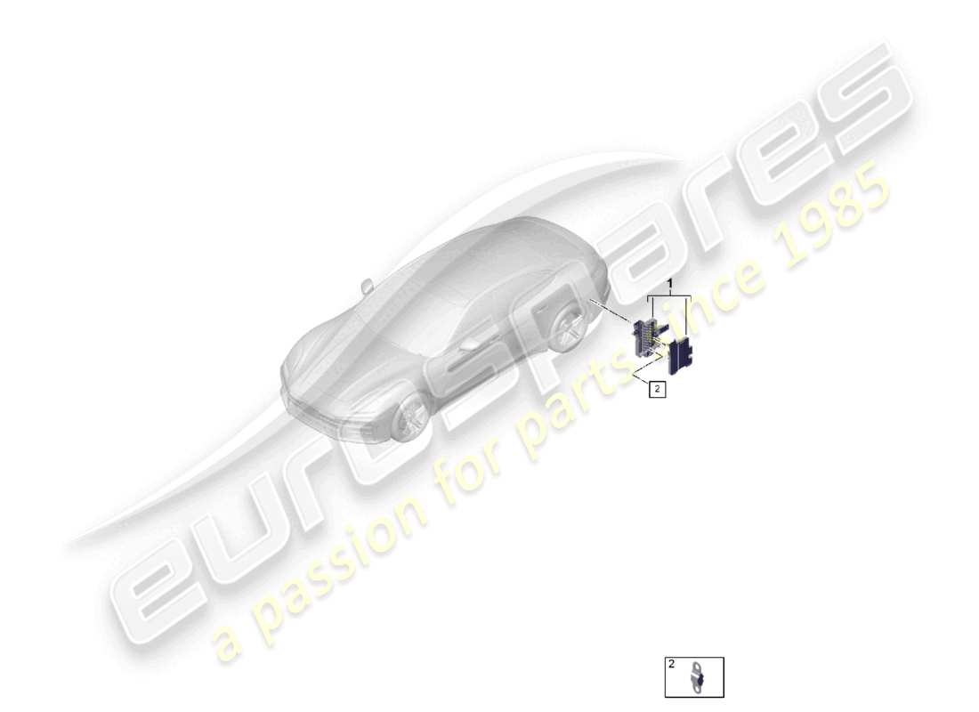 porsche 2025 (panamera 976) fuse holder part diagram