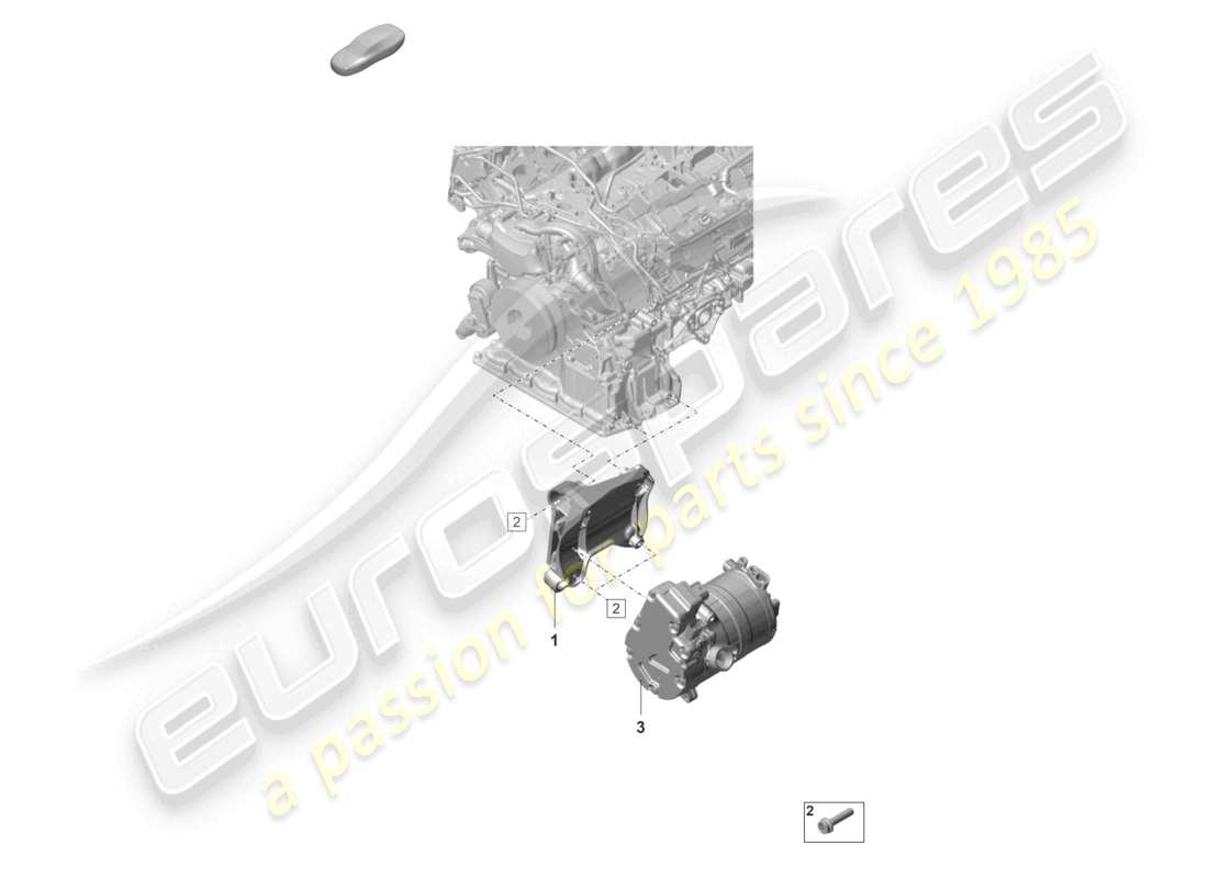 porsche 2021 (panamera 971-2) poly-v-belt fasteners part diagram