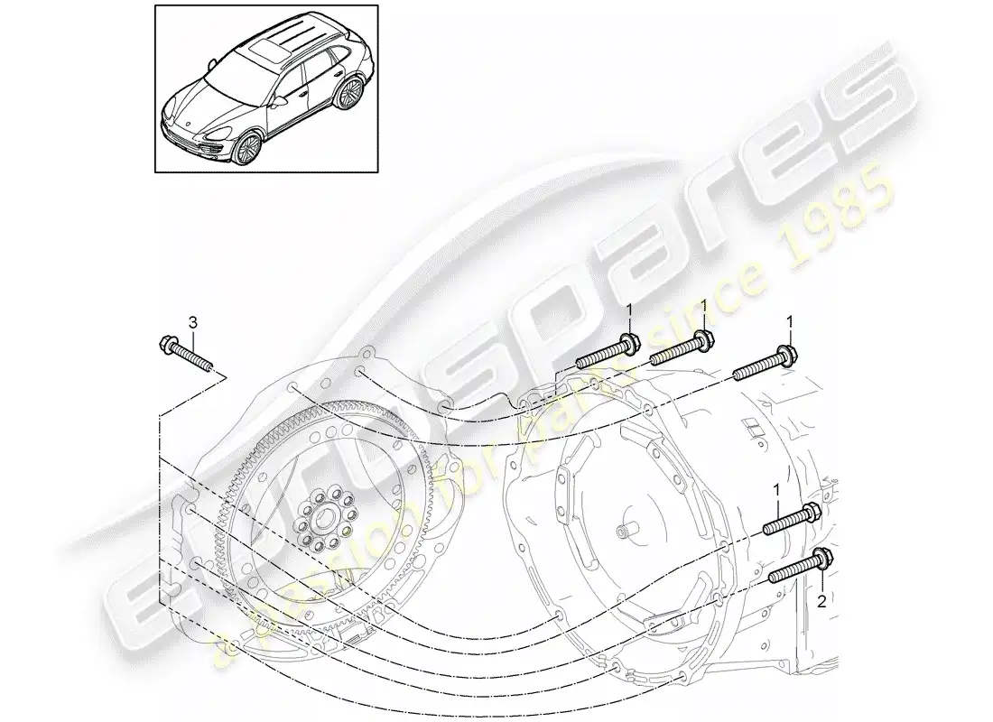 porsche 2016 (cayenne e2 92a) mounting parts for engine and parts diagram