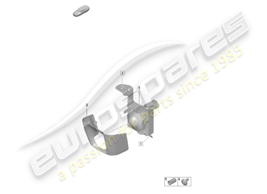 porsche 2023 (992-1) driver assistance system radar sensor cruise-control system for vehicles with lane change assist part diagram