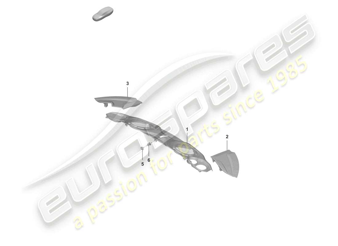 porsche 2026 (992-2 gt3/rs/st) engine cover part diagram