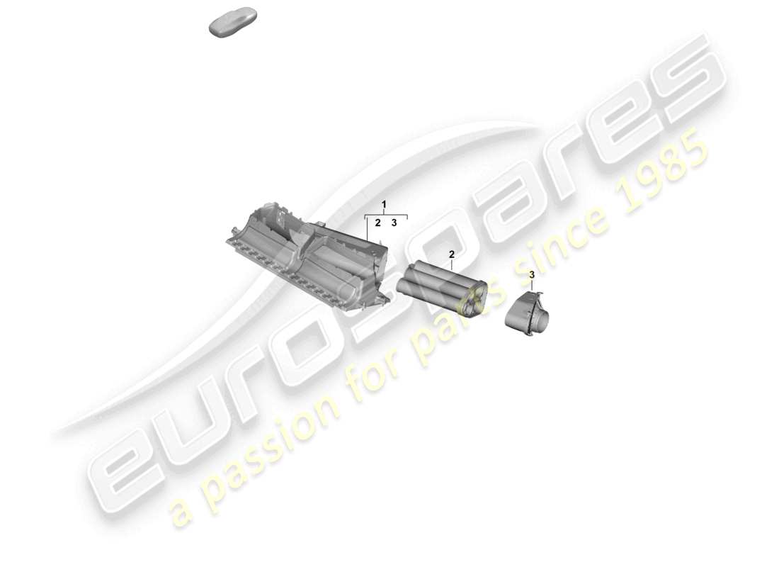 porsche 2024 (992-2) air filter pdm.992.129 part diagram