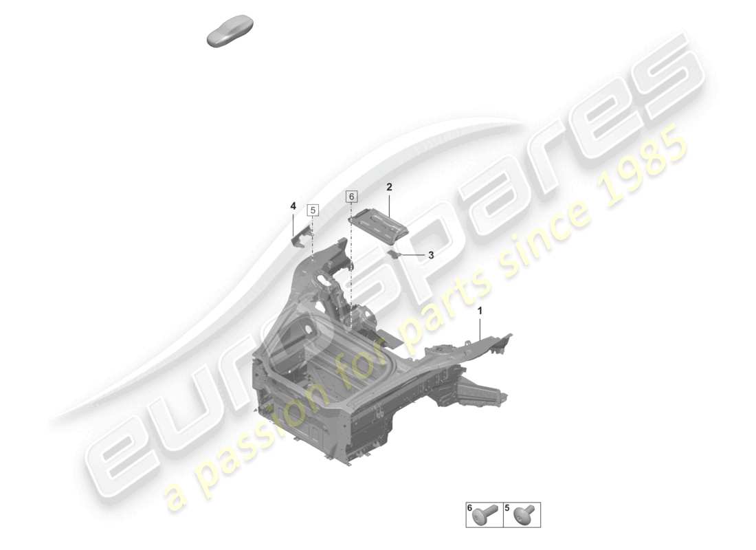 porsche 2026 (992-2 turbo / s) front end (complete) part diagram