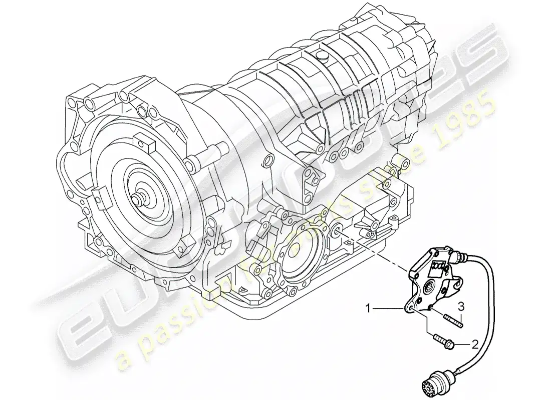 porsche 2006 (987 boxster) tiptronic parts diagram