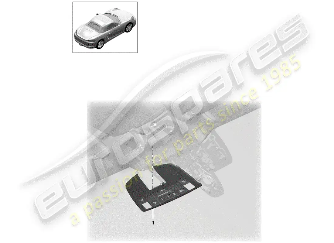 porsche 2018 (718 boxster) bracket parts diagram